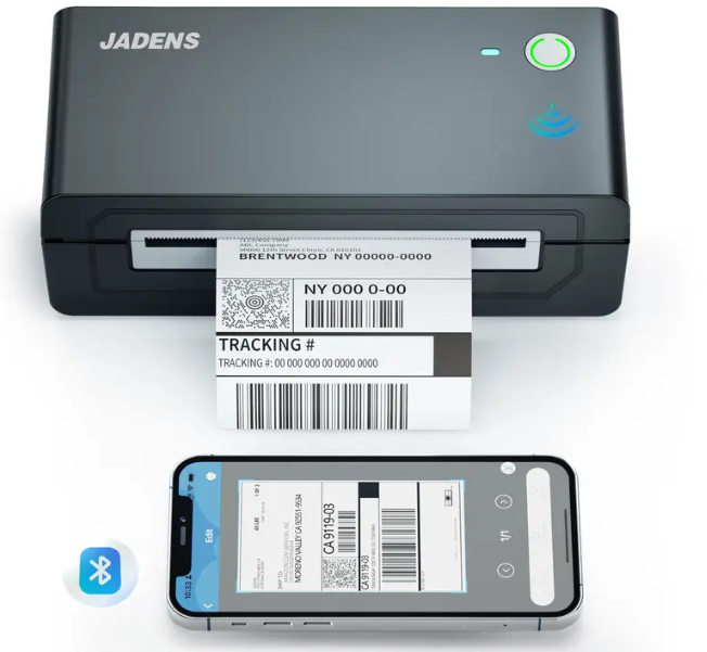 Portable Bluetooth Thermal Label Printer – Wireless, Inkless, Compatible with iOS, Android, Windows & Mac