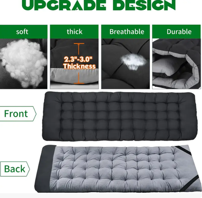 DoCred XXL Folding Camping Cot with Mattress — Heavy Duty Portable Bed for Camping, Hiking, Travel & Home Guest Use