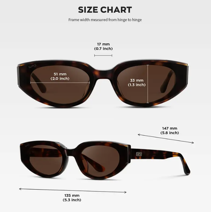 Modern Cat-Eye Sunglasses with Flat Lens – Chic Shades for Women