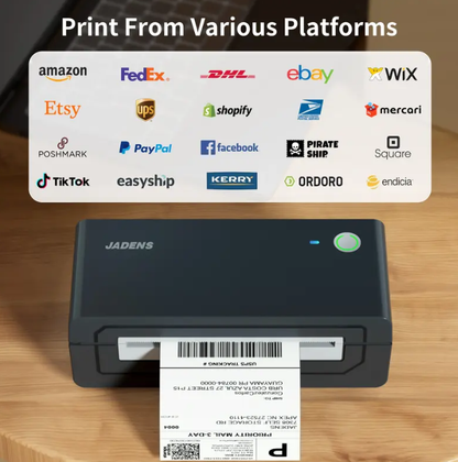 Portable Bluetooth Thermal Label Printer – Wireless, Inkless, Compatible with iOS, Android, Windows & Mac