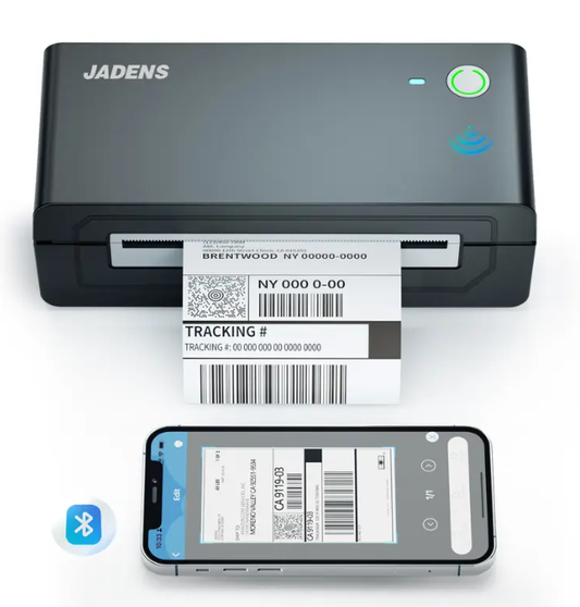 Portable Bluetooth Thermal Label Printer – Wireless, Inkless, Compatible with iOS, Android, Windows & Mac