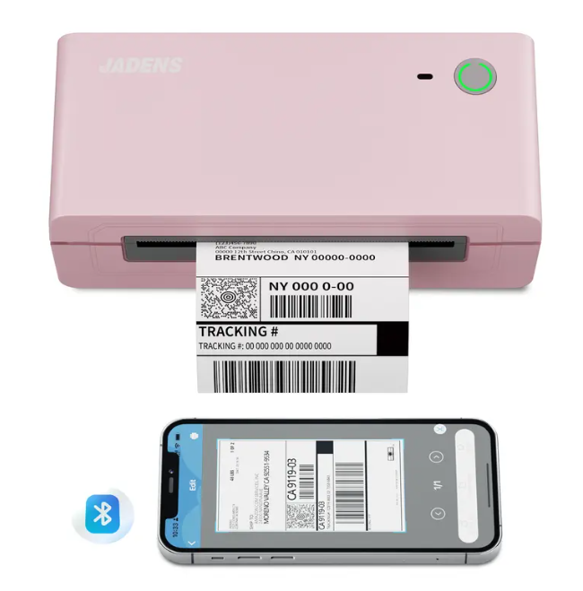 Portable Bluetooth Thermal Label Printer – Wireless, Inkless, Compatible with iOS, Android, Windows & Mac