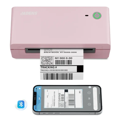 Portable Bluetooth Thermal Label Printer – Wireless, Inkless, Compatible with iOS, Android, Windows & Mac