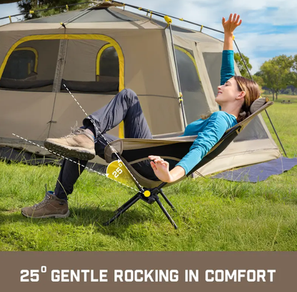 Outdoor Camping Lounger Chair – Adjustable Tilting Frame, Lightweight Aluminum, 250 lbs Capacity, Foldable with Carry Bag