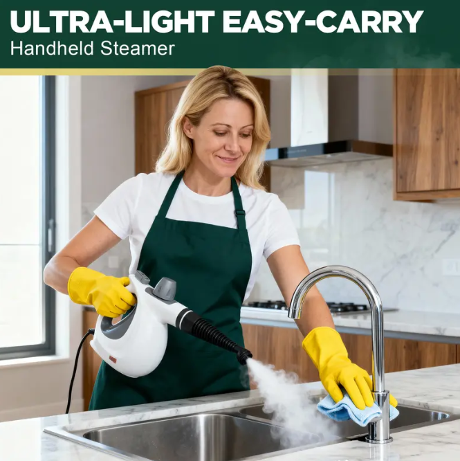 Phueut Handheld Steam Cleaner – High-Pressure Multi-Surface Steamer
