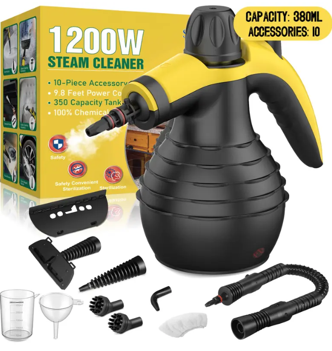 Phueut Handheld Steam Cleaner – High-Pressure Multi-Surface Steamer