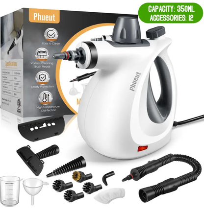 Phueut Handheld Steam Cleaner – High-Pressure Multi-Surface Steamer