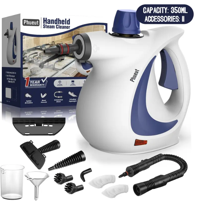 Phueut Handheld Steam Cleaner – High-Pressure Multi-Surface Steamer